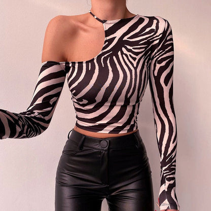 Zebra Top voor Vrouw met Leuke Print
