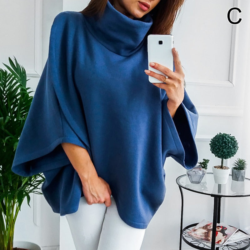 Dames Coltrui Oversized Asymmetrisch Zwart