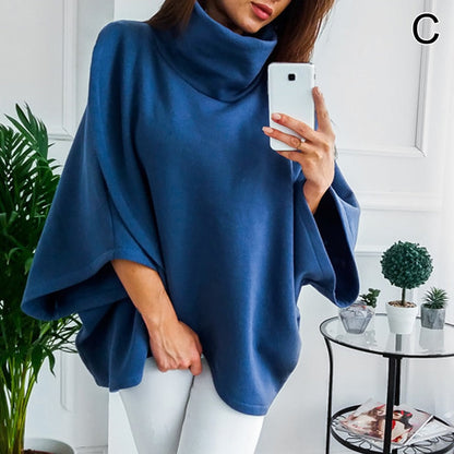 Dames Coltrui Oversized Asymmetrisch Zwart