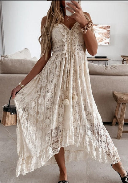 Zomerse Maxidress Elegante Jurk voor Vrouw