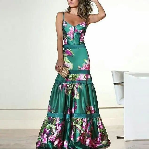 Bloemenjurk Elegante Zomerjurk voor Vrouw - Mode Vibes
