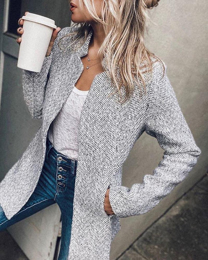 Casual Blazer Lange Mouwen voor Vrouw