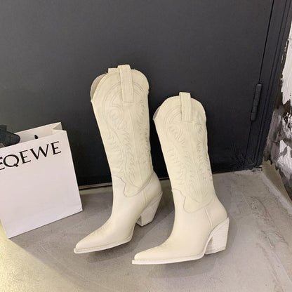 Cowboy Boots Hoge Kwaliteit Leren Rijlaarzen