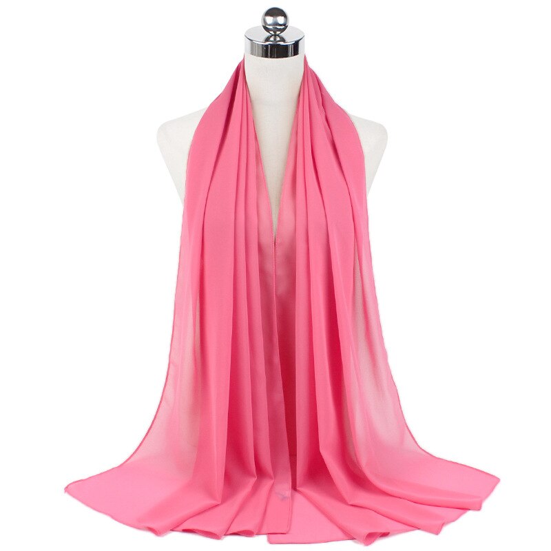 Zachte Chiffon Hoofddoek Luxe Hijab voor Vrouwen