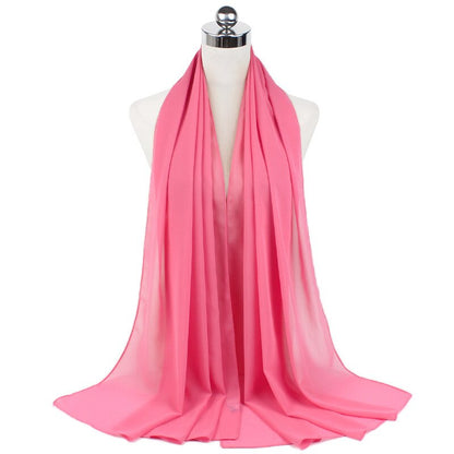 Zachte Chiffon Hoofddoek Luxe Hijab voor Vrouwen