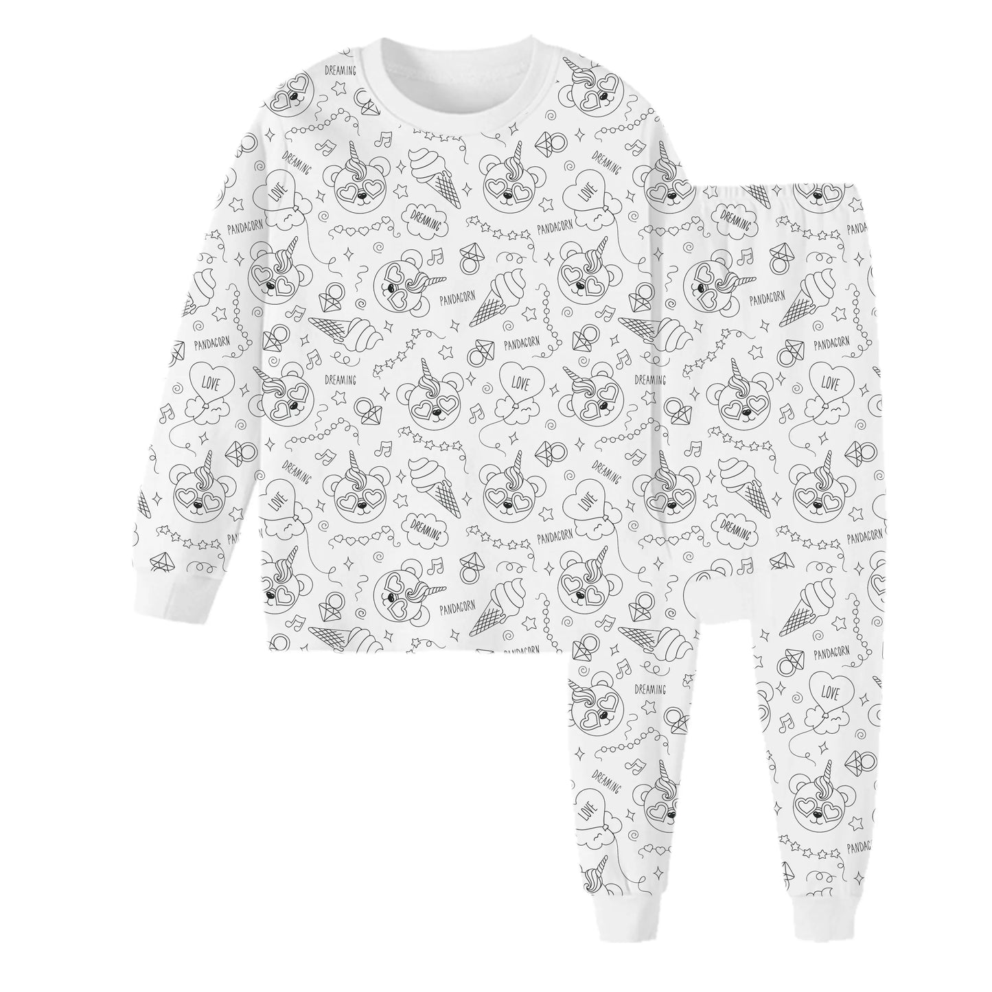Kinderpyjama met Leuke Prints en Zachte Stof
