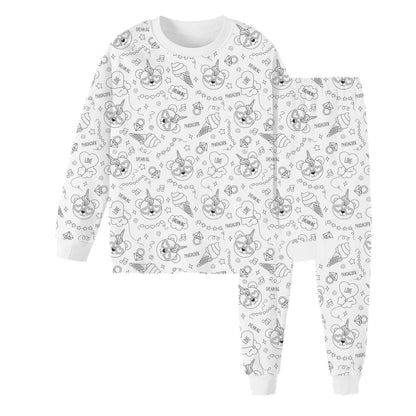 Kinderpyjama met Leuke Prints en Zachte Stof
