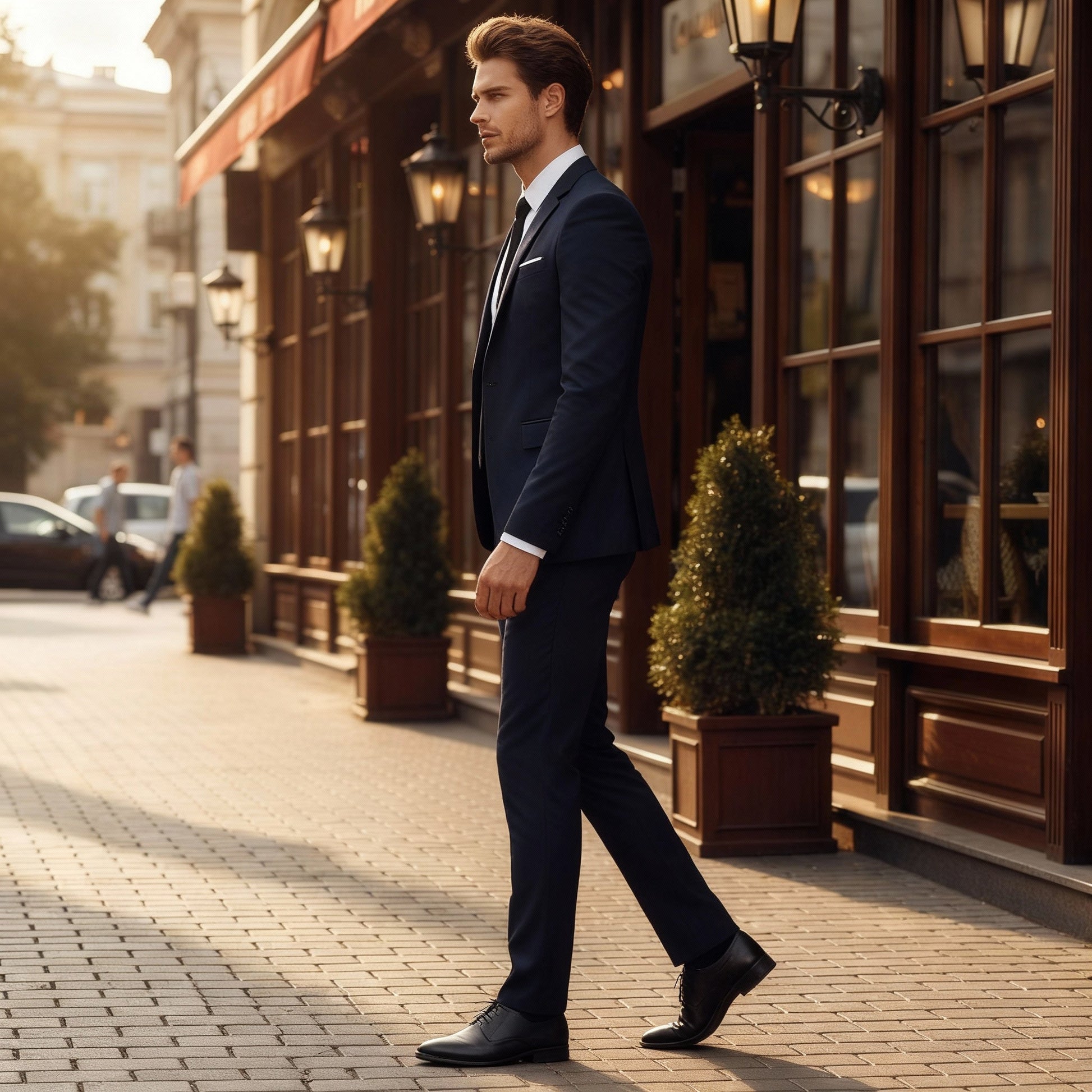 Heidi | Elegante Completo Uomo Slim Fit – Giacca e Pantaloni in Viscosa per Occasioni Speciali 1