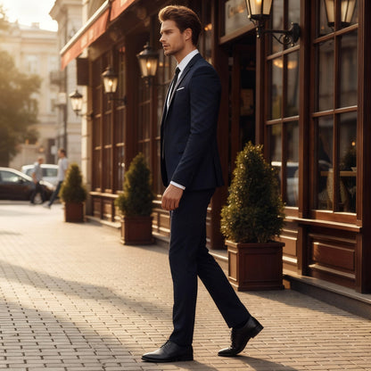 Heidi | Elegante Completo Uomo Slim Fit – Giacca e Pantaloni in Viscosa per Occasioni Speciali 1