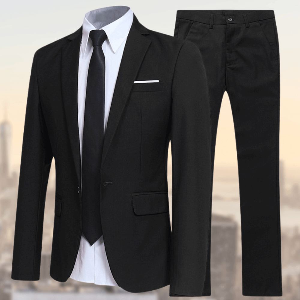 Heidi | Elegante Completo Uomo Slim Fit – Giacca e Pantaloni in Viscosa per Occasioni Speciali 8