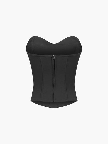 Heidi | Elegante top corsetto con scollo a cuore