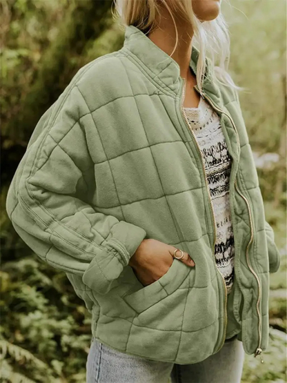 Vrouwelijke Oversized Gevoerde Tussenjas Eliza
