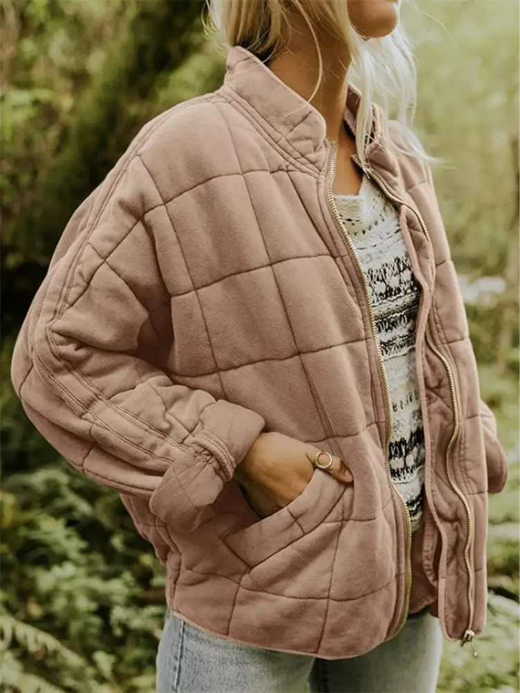 Vrouwelijke Oversized Gevoerde Tussenjas Eliza
