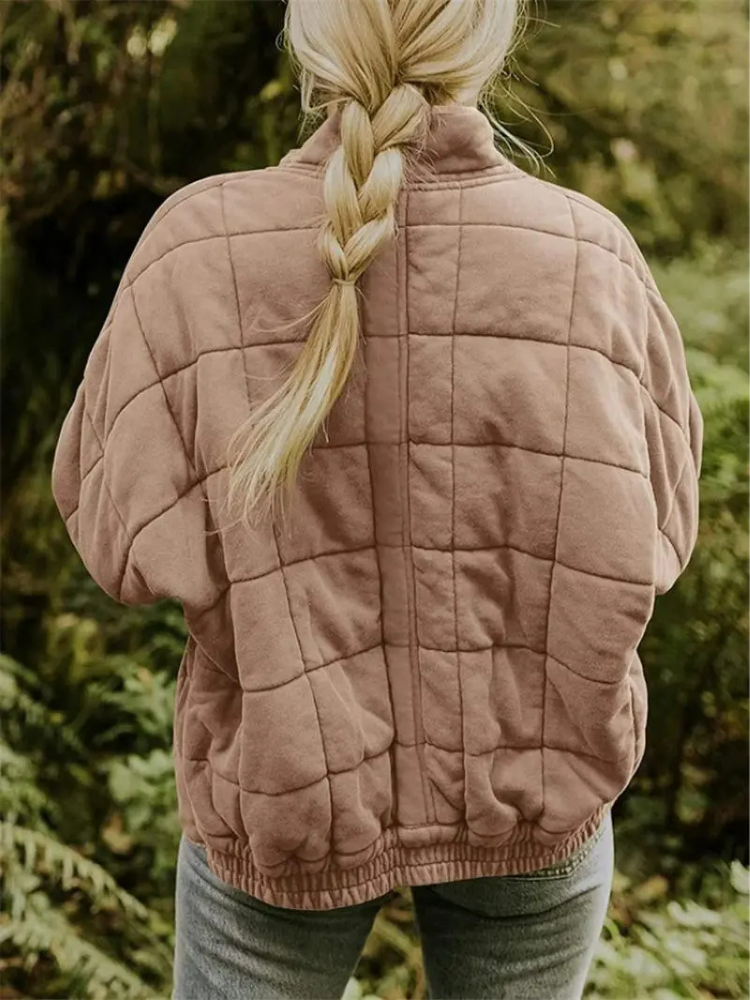 Vrouwelijke Oversized Gevoerde Tussenjas Eliza