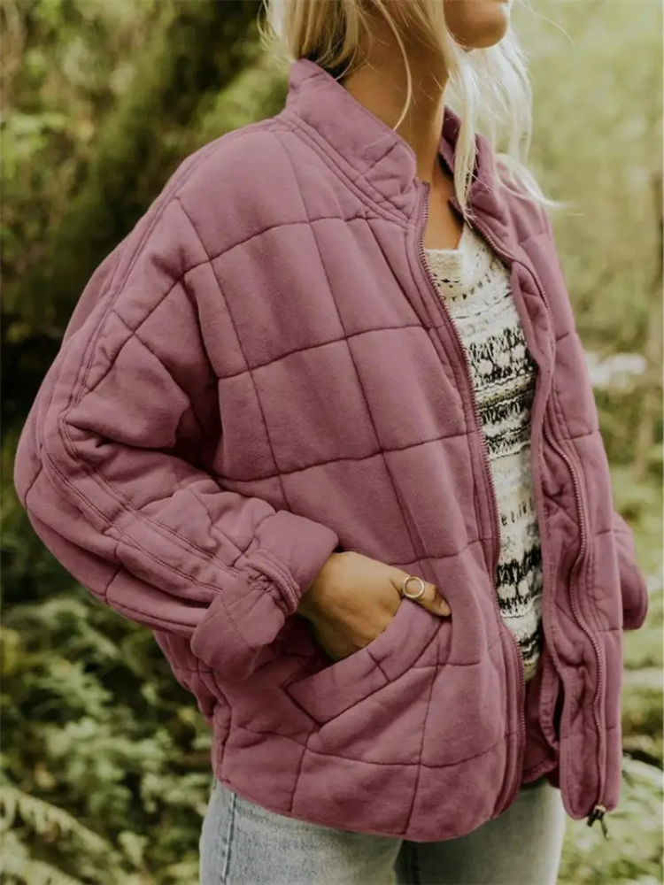 Vrouwelijke Oversized Gevoerde Tussenjas Eliza