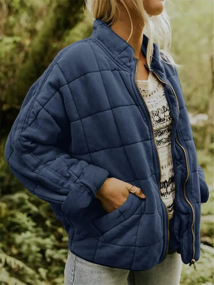 Vrouwelijke Oversized Gevoerde Tussenjas Eliza
