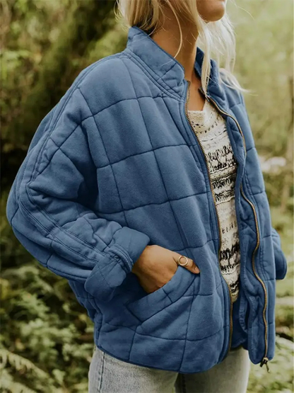 Vrouwelijke Oversized Gevoerde Tussenjas Eliza