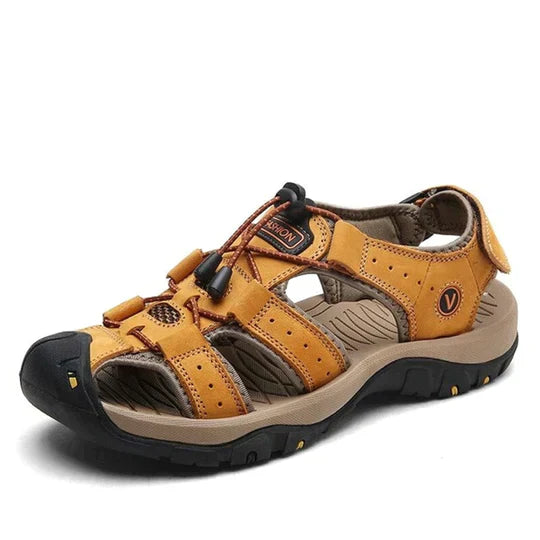 Heren Sandalen Casual Leder Zomer - Mode Vibes
