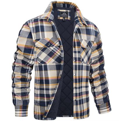 Heren Geruite Jas | Winterjas | Comfortabel warm in herfst & winter