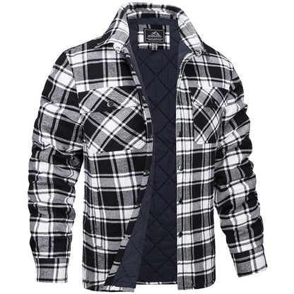 Heren Geruite Jas | Winterjas | Comfortabel warm in herfst & winter