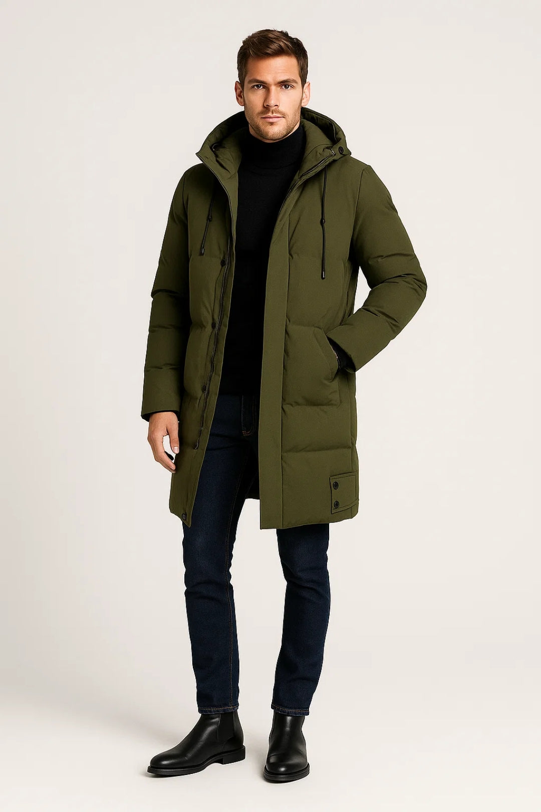 Heren Parka Jas Winddicht en Warm met Verstelbare Capuchon - Mode Vibes