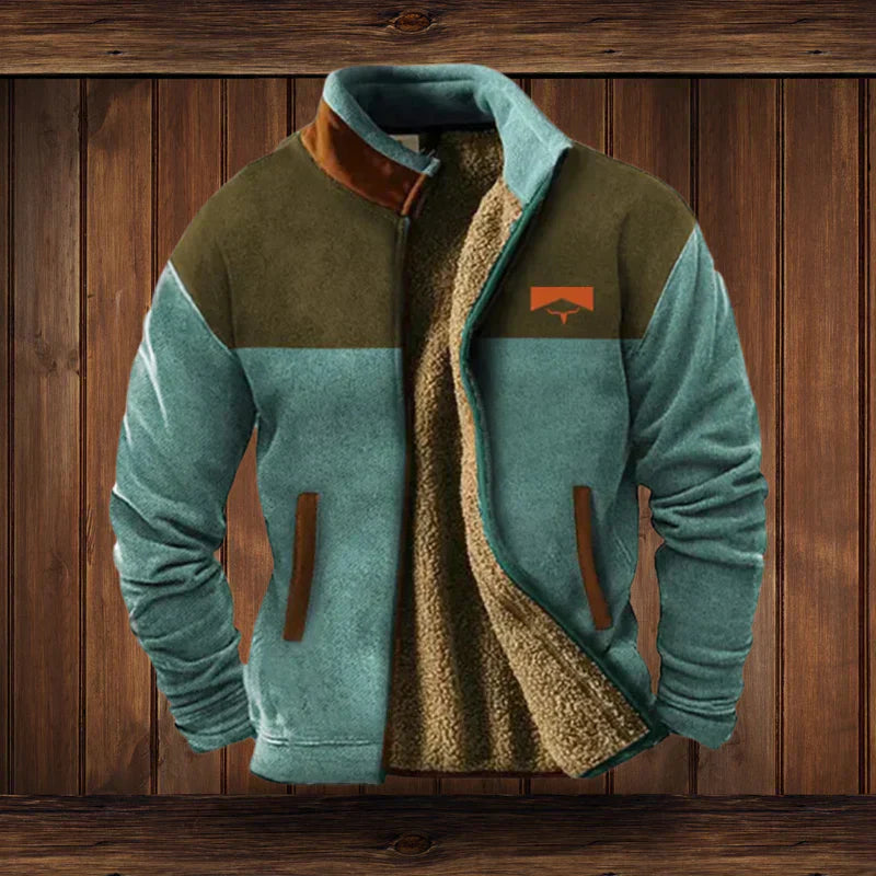 Heren Winterjas | Western Design | Karaktervolle Patroonmouwen