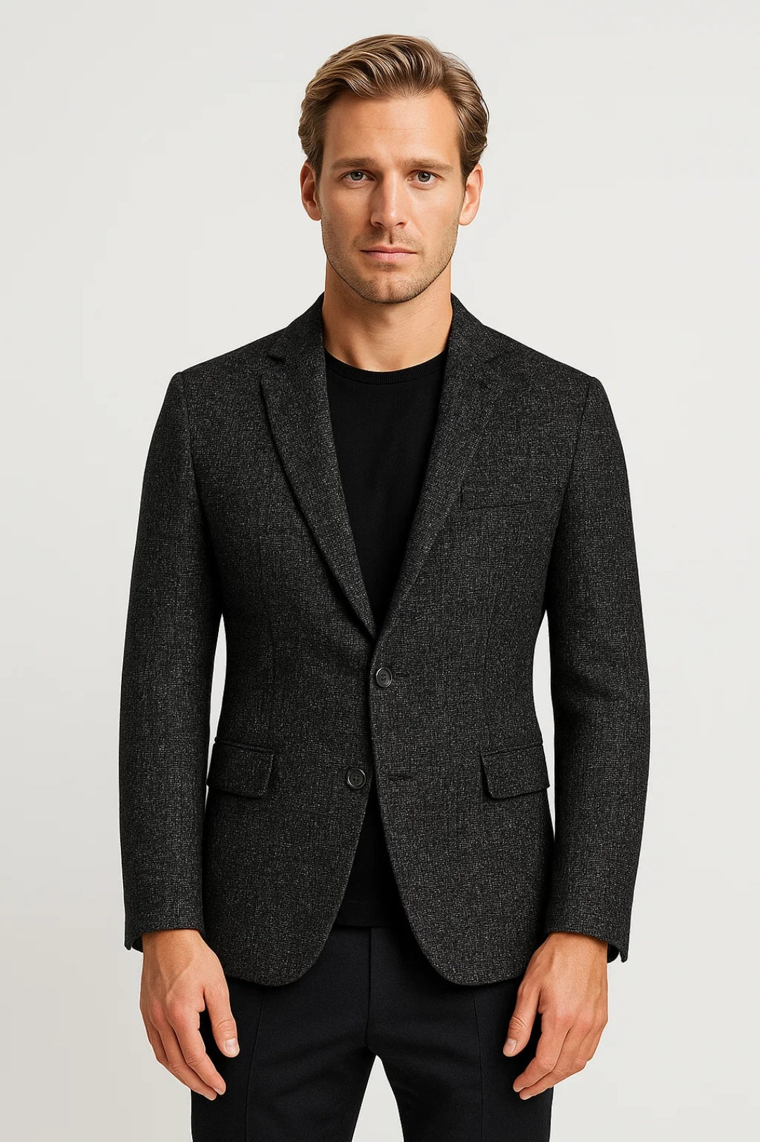 Heren Blazer Slimfit Elegant Met Knopen Voor Elk Seizoen