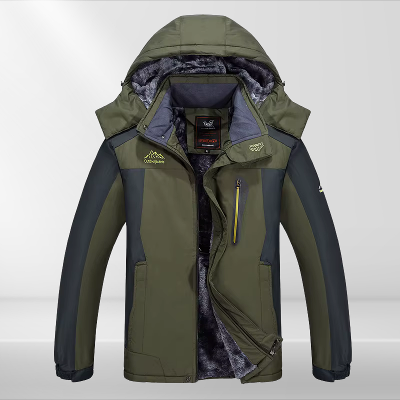 Heren Winterjack Warm Waterdicht Fleece Buitenjack