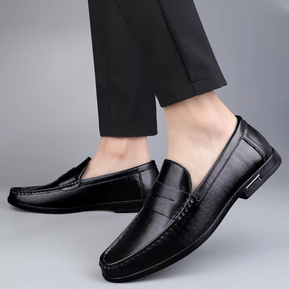 Heren leren loafers instappers casual schoenen 3