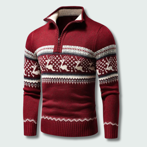 Heren Trui met Rits Warm en Waterdicht - Mode Vibes