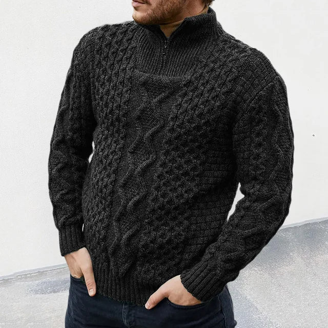 Luxe Heren Trui Gebreid Warm en Stijlvol - Mode Vibes