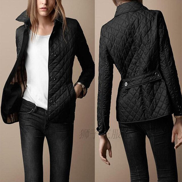 Elegante Leren Jas voor Vrouw