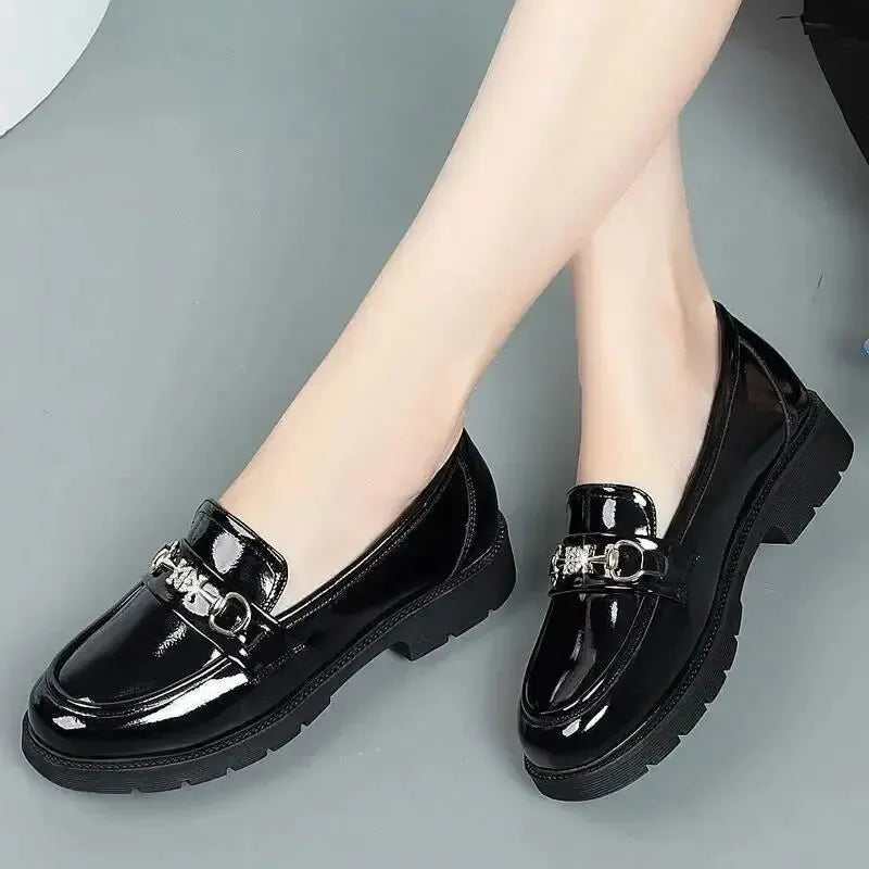 ElegantEase Herfst Zachte Leren Loafers