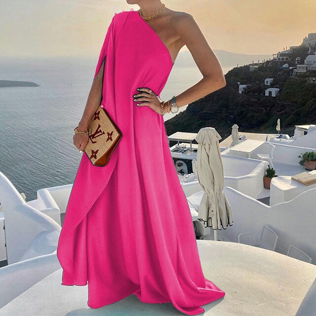 Elegante Zomerjurk Vrouwelijk Stijlvol Model
