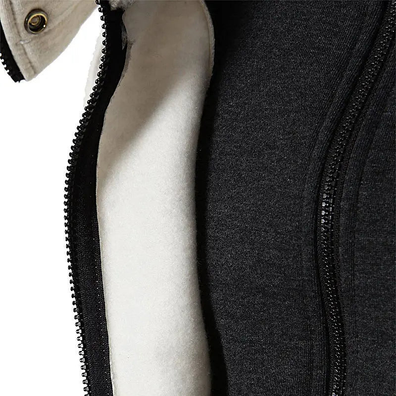 Heren Vest Met Rits Damon - Casual Leer Look