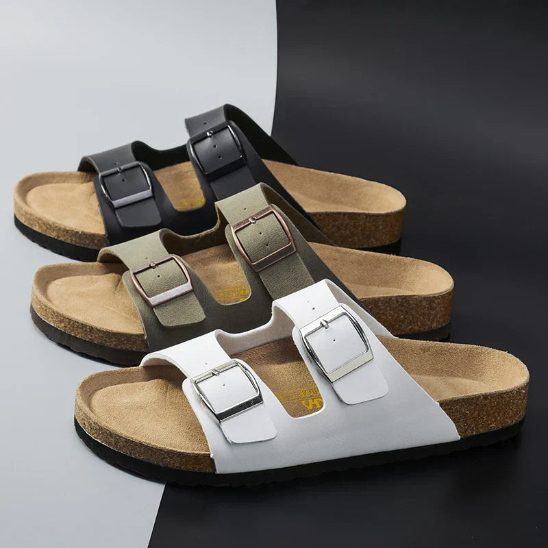 Heren Zomersandalen Solaro Comfortabel Leer - Mode Vibes