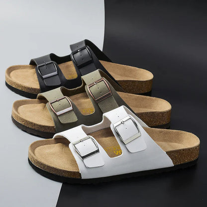Heren Zomersandalen Solaro Comfortabel Leer - Mode Vibes