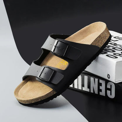 Heren Zomersandalen Solaro Comfortabel Leer