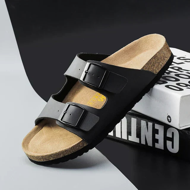 Sandali Uomo - In Pelle Ergonomici-1