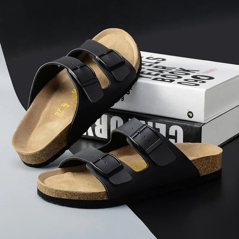 Heren Zomersandalen Solaro Comfortabel Leer