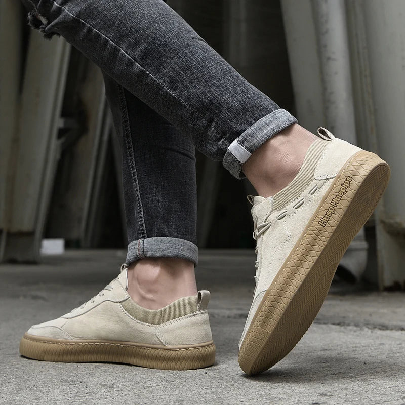Heren Suède Sneakers Casual Stijl Maxon