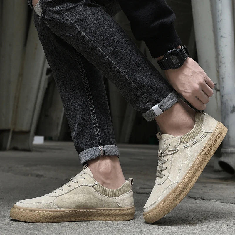Heren Suède Sneakers Casual Stijl Maxon
