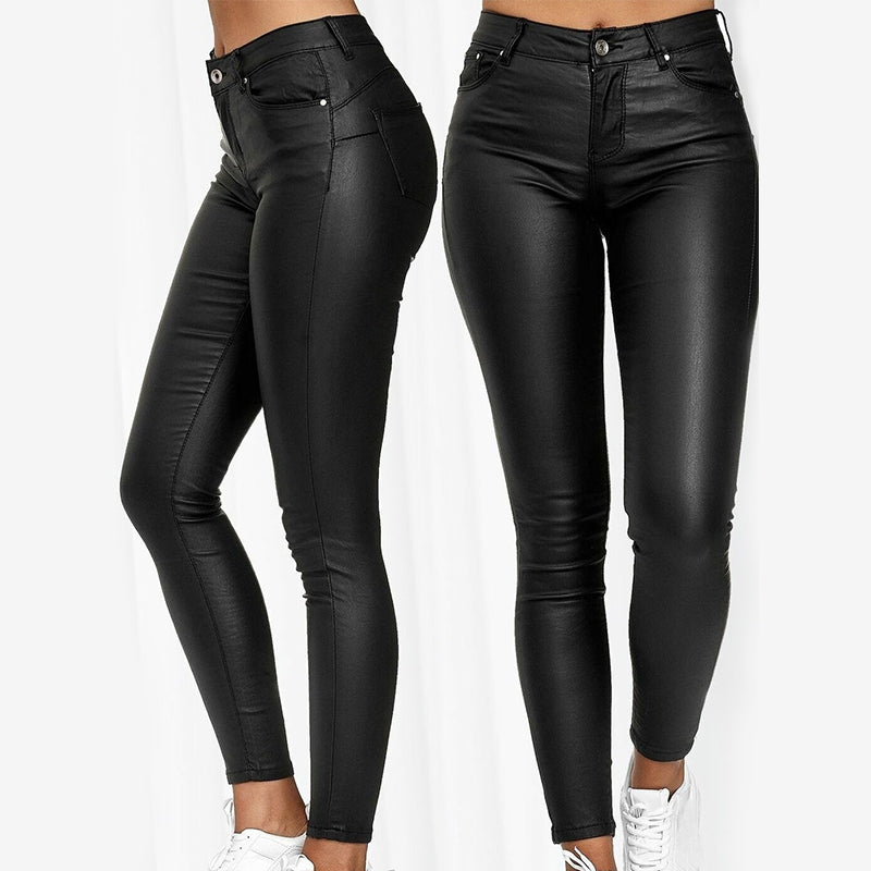Luxe Leren Stretch Broek