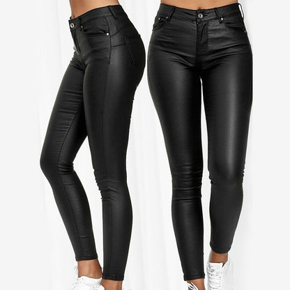 Luxe Leren Stretch Broek
