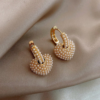 Gouden Oorbellen met Parel voor Dames Elegant Design - Mode Vibes