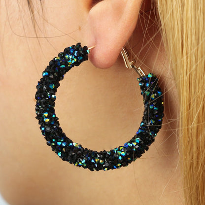 Feestelijke Oorbellen | Glitter Hoops voor Vrouw - Mode Vibes
