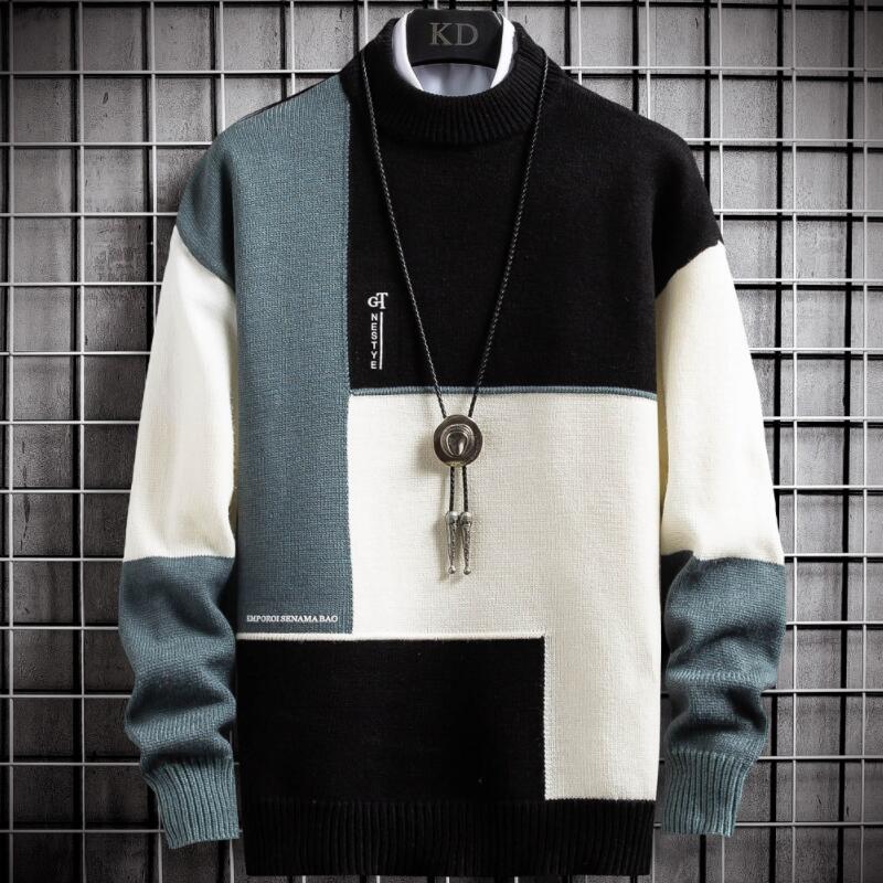 Patchwork Pullover - Warme Modieuze Heren Sweatshirt