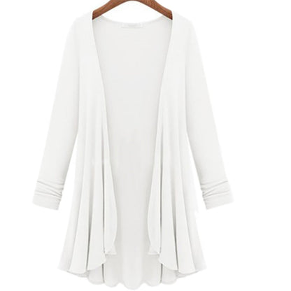 Dames Lang Vest Elegante Snit met Rijke Details