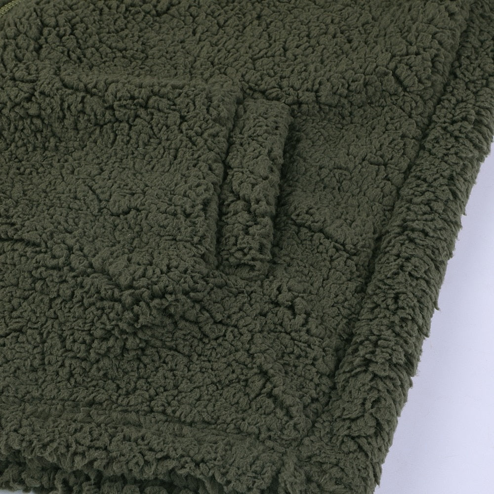 Zacht Teddy Vest Capuchon Warm en Comfortabel