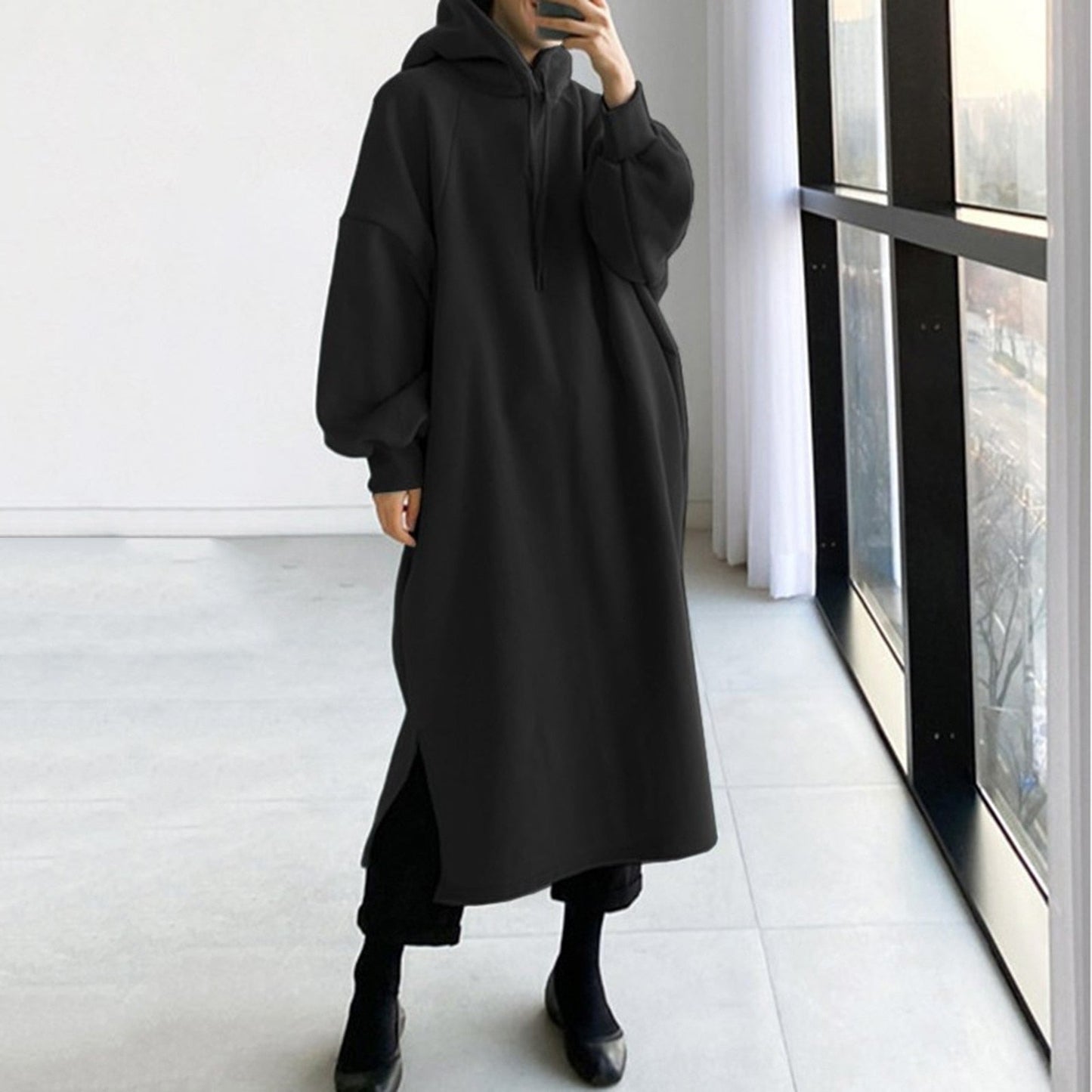 Damestrui met lange mouwen en capuchon – Warm & stijlvol